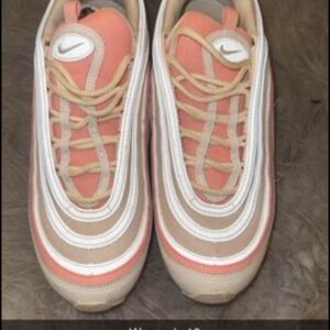 Nike Women's Pink and Beige Shoes